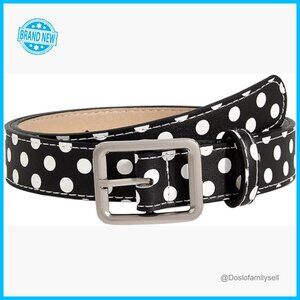 Polka Dot Faux Leather Belt Y2K Vintage Grunge Emo Streetwear Accessory